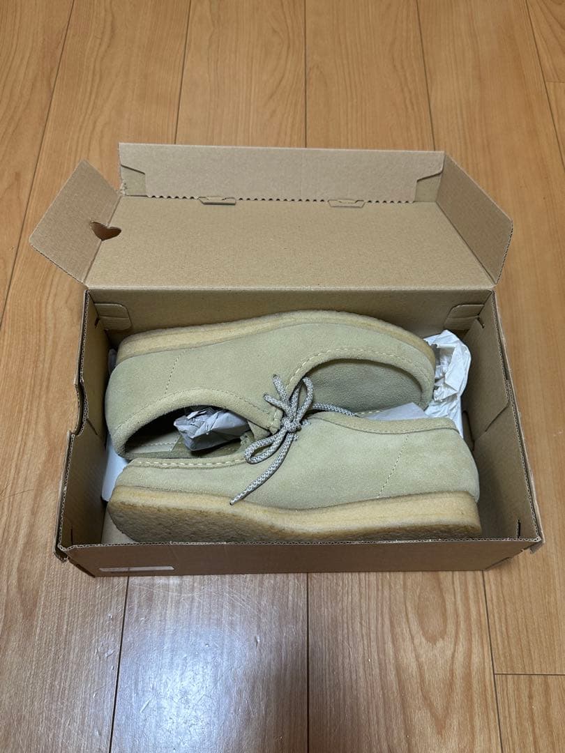 クラークス　ワラビー　 size uk8 alwayth 靴紐付き