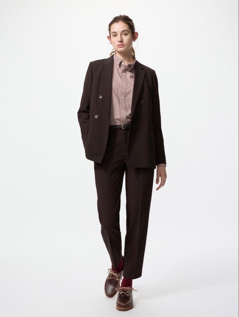 UNIQLO ダブルジャケット　XLサイズ　ブラウン