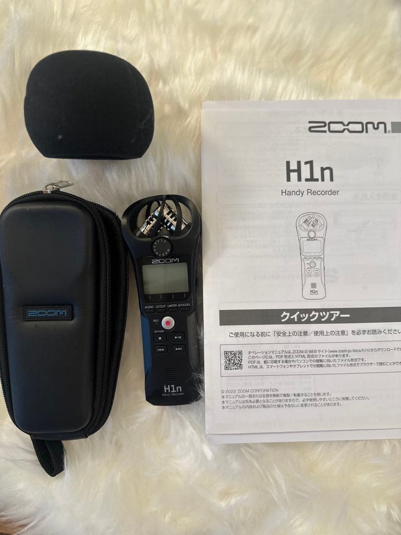 【美品】ZOOM H1n ハンディレコーダー ケース・風防付き