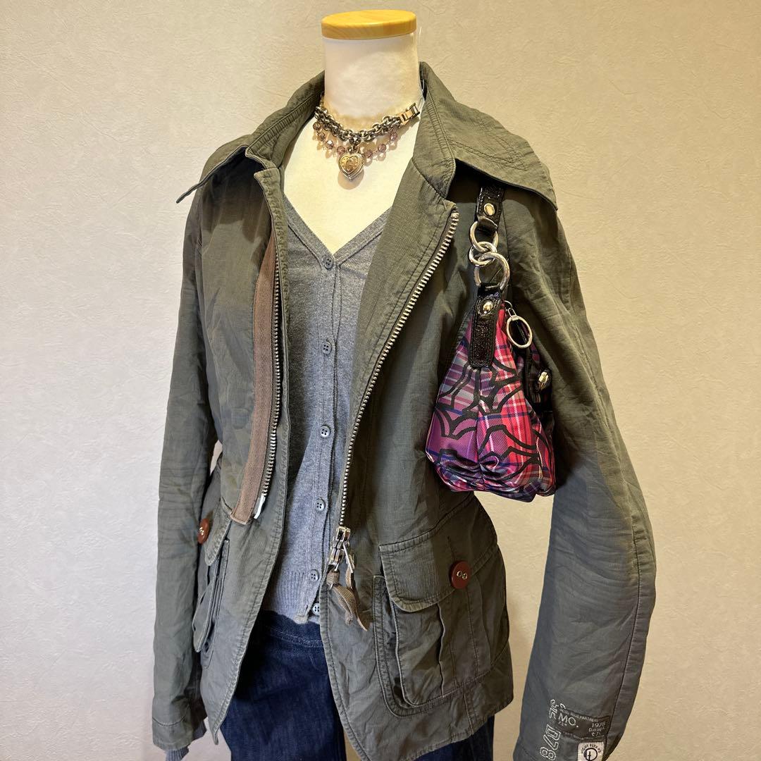 DIESEL archive military jacket Y2Kグランジ
