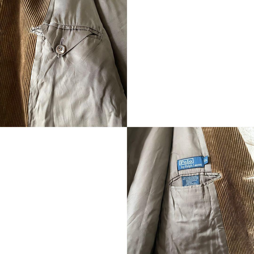 ラルフローレン コーデュロイ テーラードジャケット マカオ製 2XL