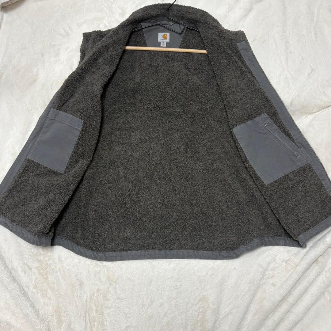 ★CARHATT ダックベスト 104277 希少サイズ 2XL グレー 色濃★