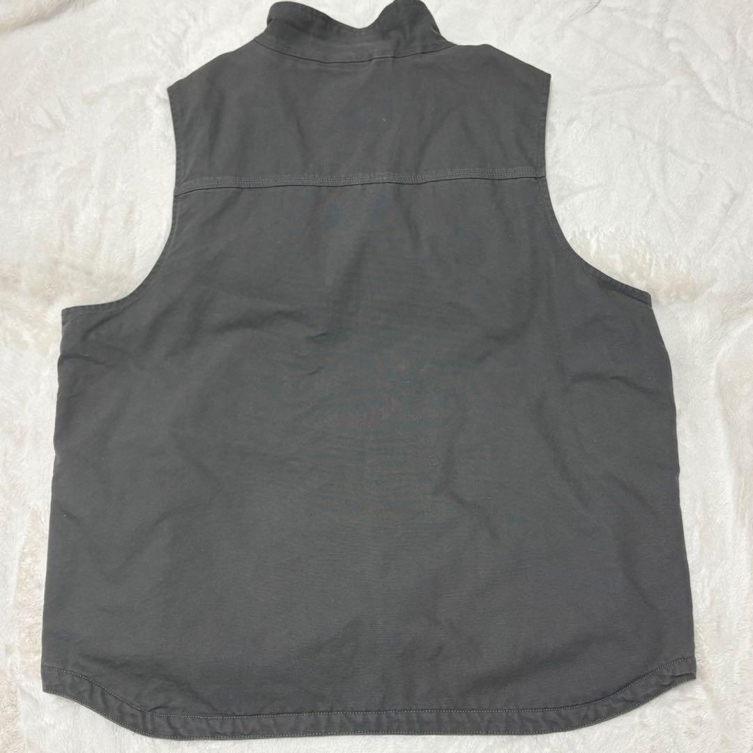 ★CARHATT ダックベスト 104277 希少サイズ 2XL グレー 色濃★