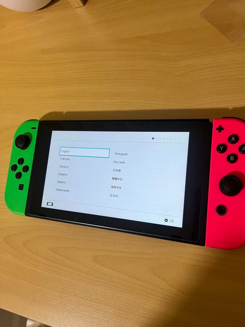 Nintendo Switch 本体セット ネオンピンク/ネオングリーン 箱あり