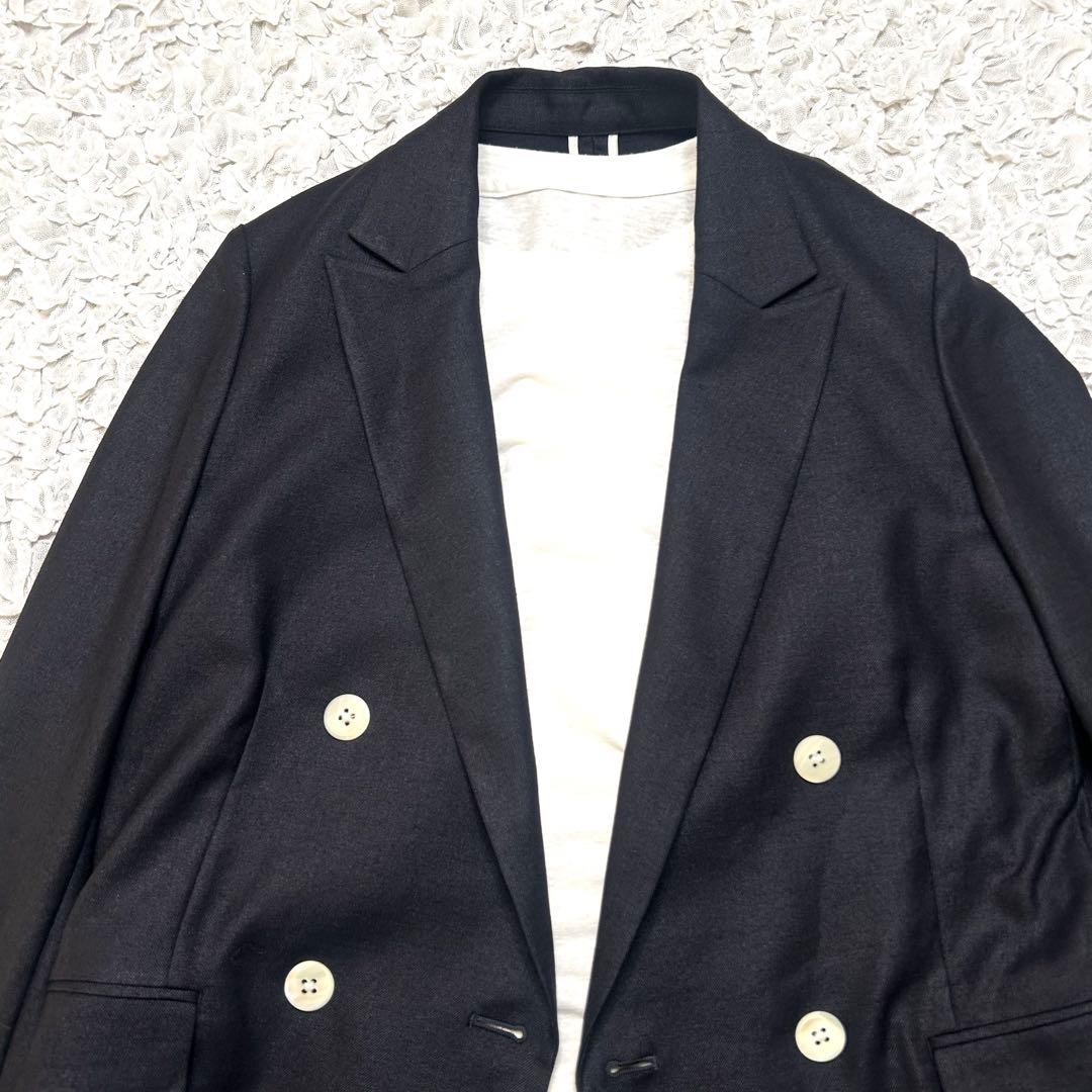 美品 green label relaxing リネンライクダブルジャケット