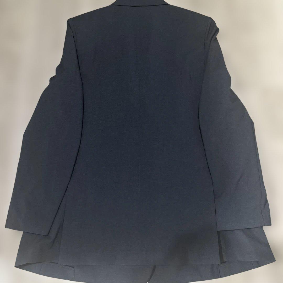 美品　UNIQLO：C 感動ダブルジャケットリラックスフィット　ダークグレー　M