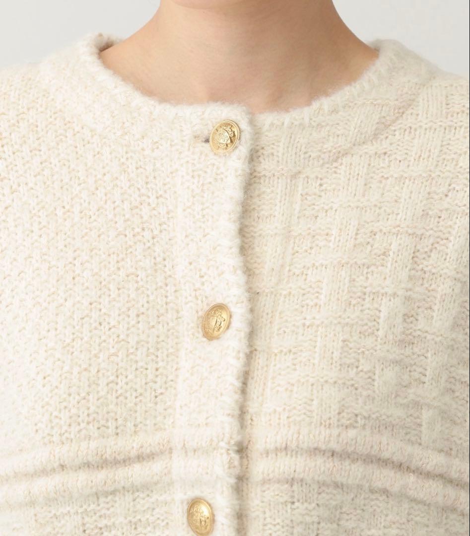 Curensology✴︎レリーフジャガードカーディガン ✴︎¥37,400
