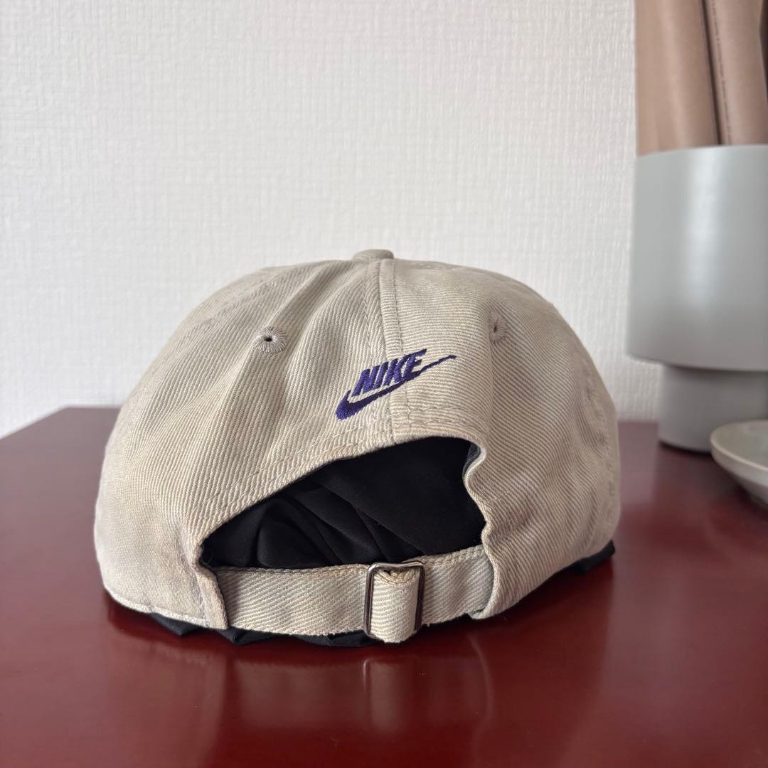 帽子 NIKE 90s begie purple swosh logo capBT36
