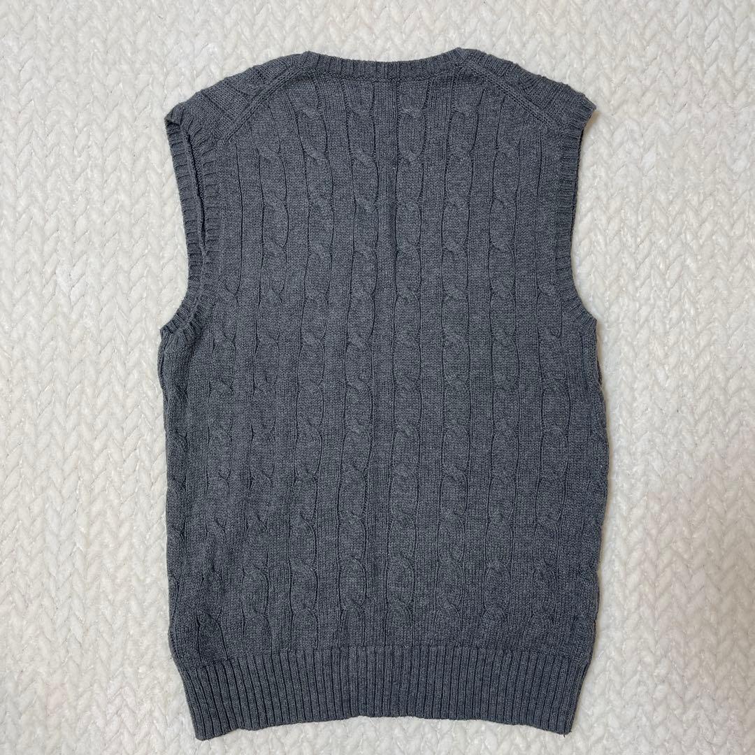 Polo Ralph Lauren グレー ケーブルニット ベスト