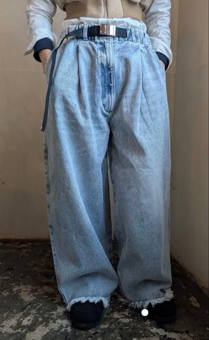 ree♡ M53. NEW NEW BELTED DENIM