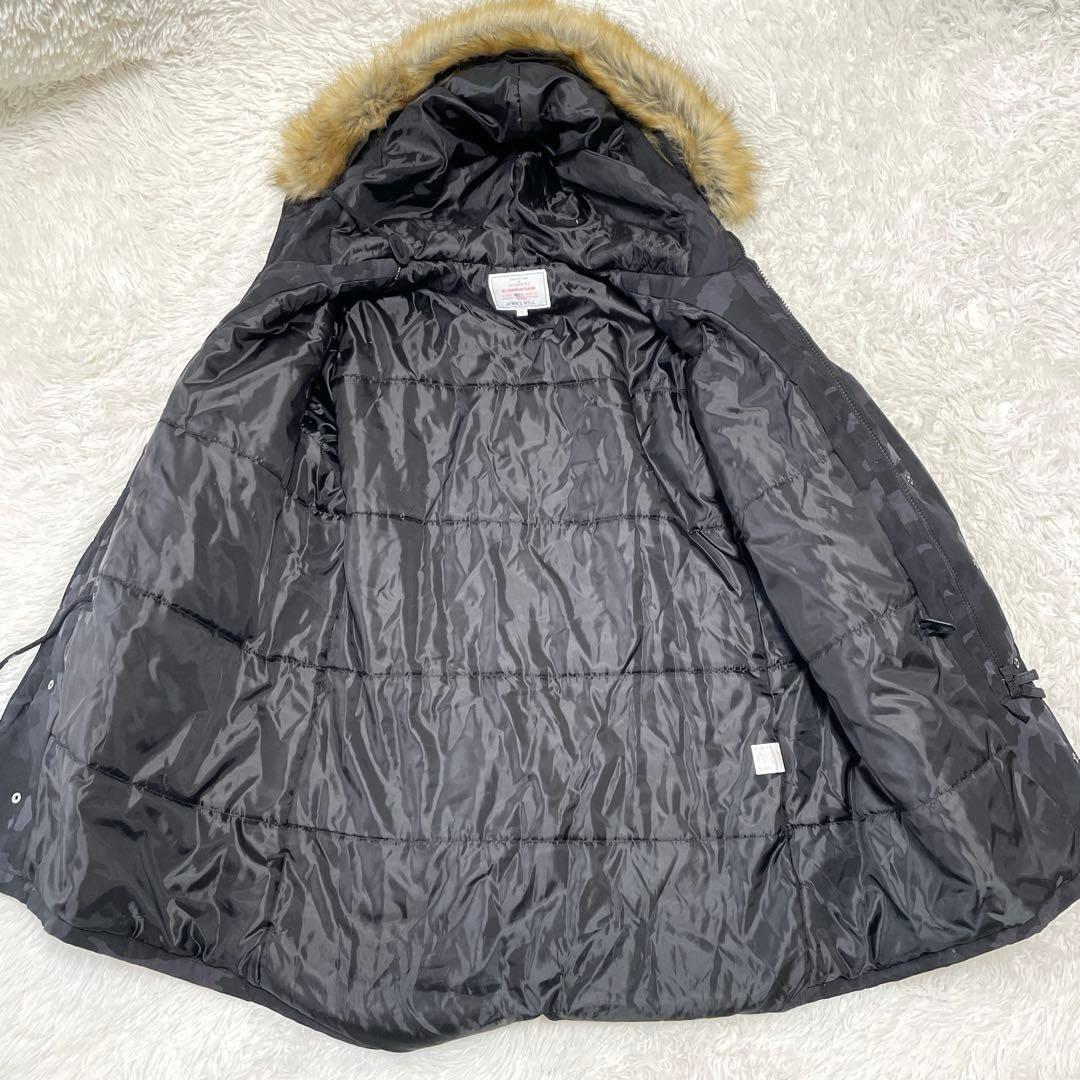 アヴィレックス　N-3B フライトジャケット　XL 迷彩　メンズ　ファー