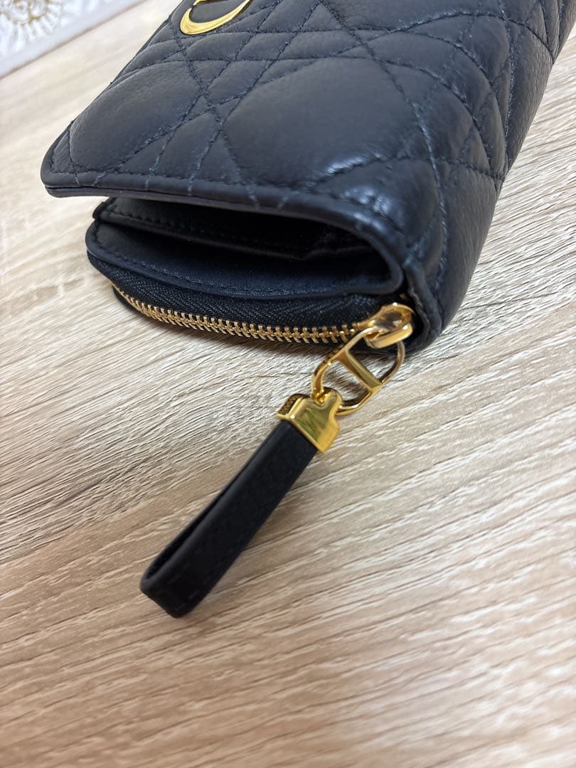 DIOR ブラック 二つ折り財布 +付属品