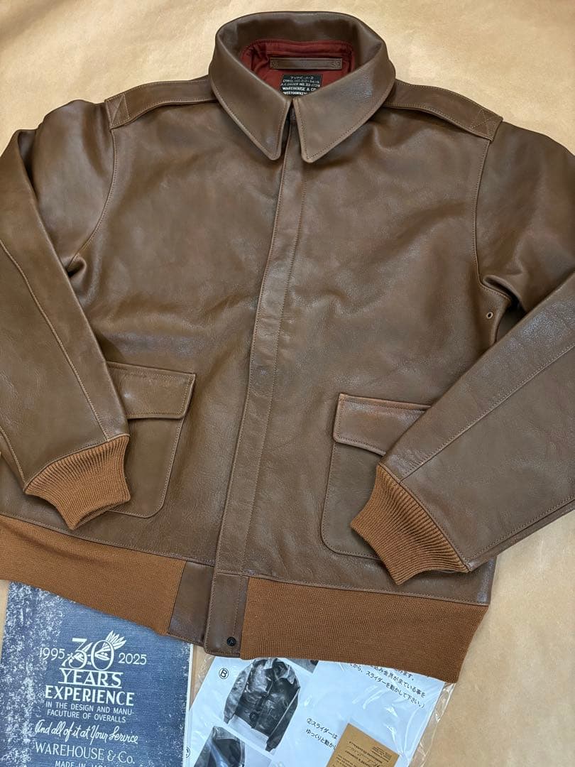 新品 ウエアハウス 30周年 Lot 2232 A2 フライト ジャケット 40