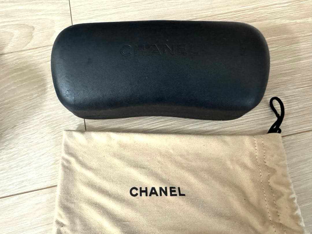 CHANEL ココマーク　ブラウン サングラス ケース付き　シャネル