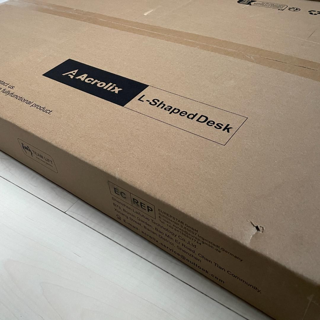新品 100×70cm L字 ゲーミングデスク 左右入替 収納多数 コンセント