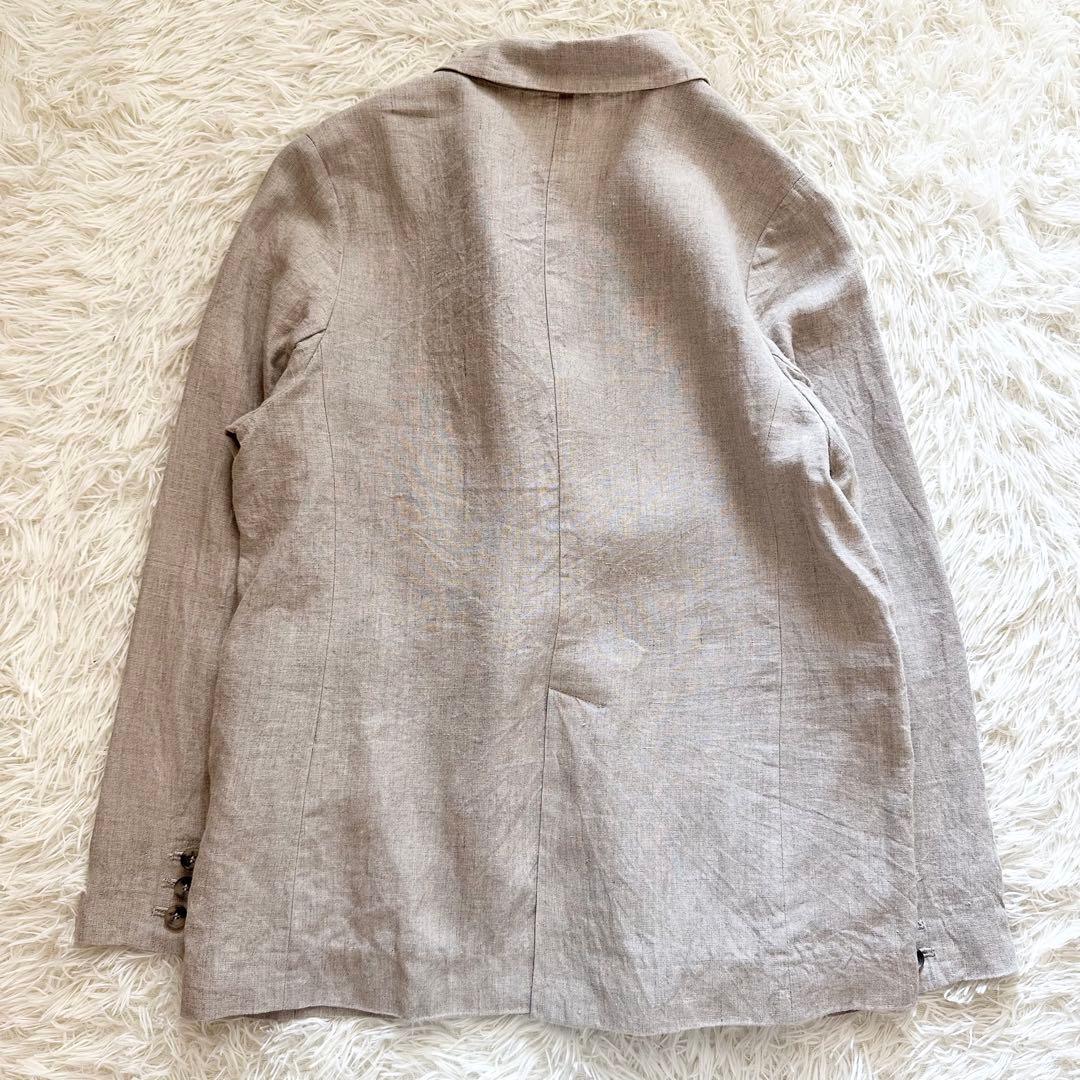 25SS スローブイエナ フレンチリネンジャケット ベージュ　SLOBEIENA