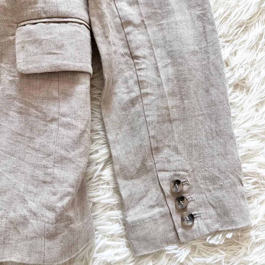 25SS スローブイエナ フレンチリネンジャケット ベージュ　SLOBEIENA