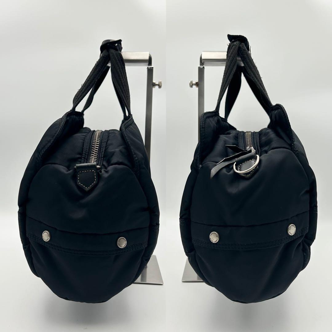 美品✨ バーバリーブルーレーベル ボストンバッグ 2way ノバチェック 黒