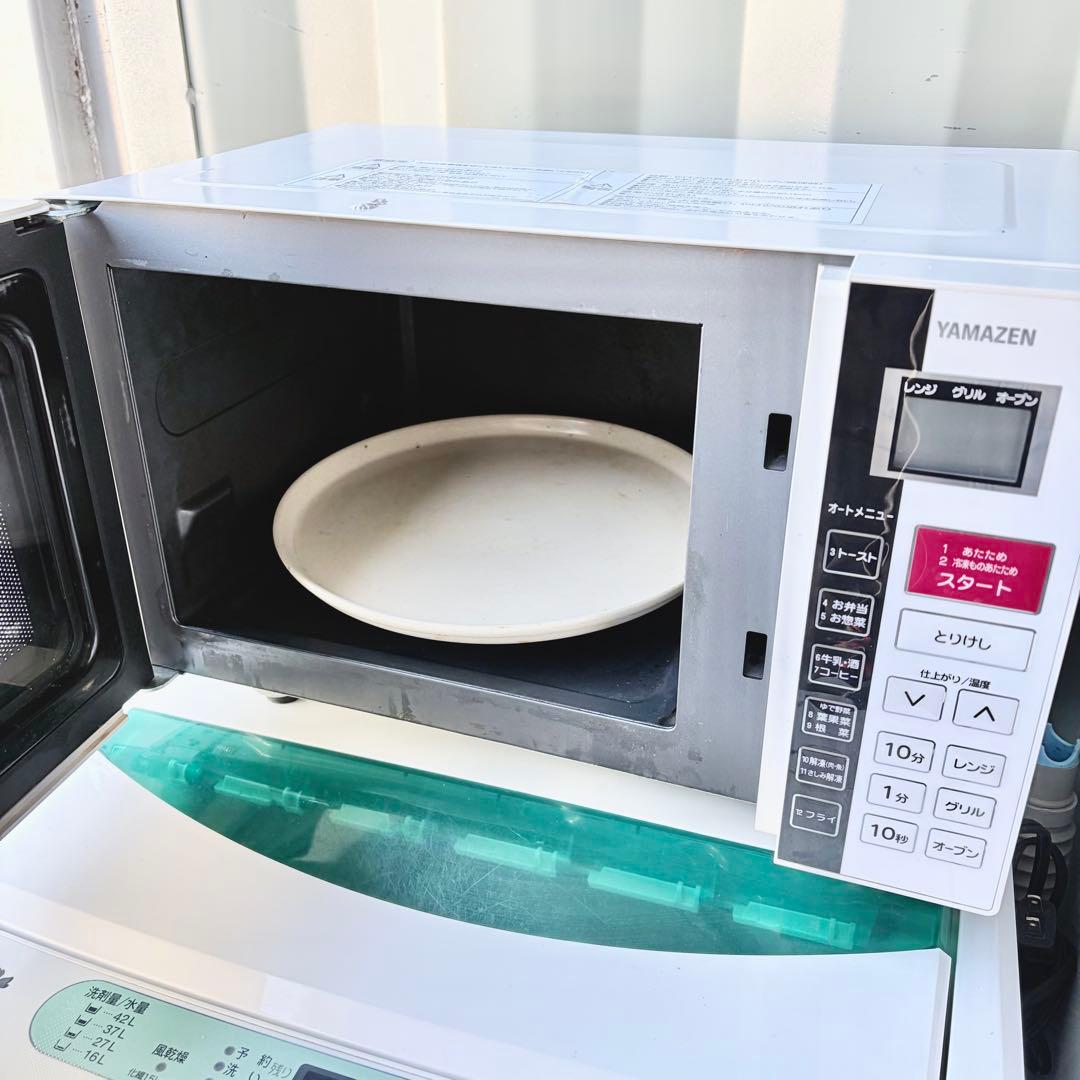 運搬取付無料！純正SHARP冷蔵庫ヤマダ洗濯機＋オーブンレンジ炊飯器4点セット！