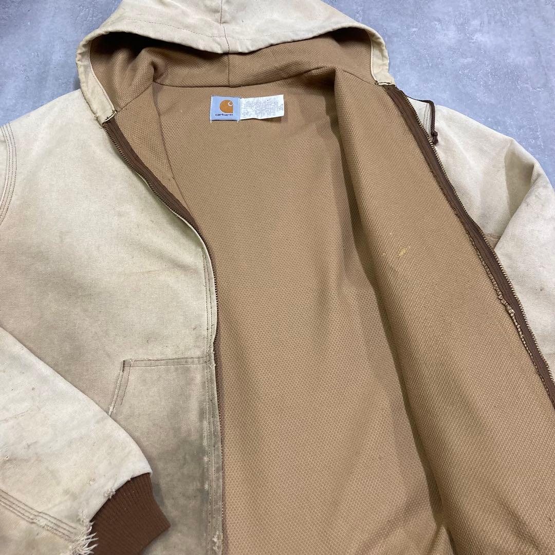 90s USA製 Carhartt ダックアクティブジャケット サーマル裏地