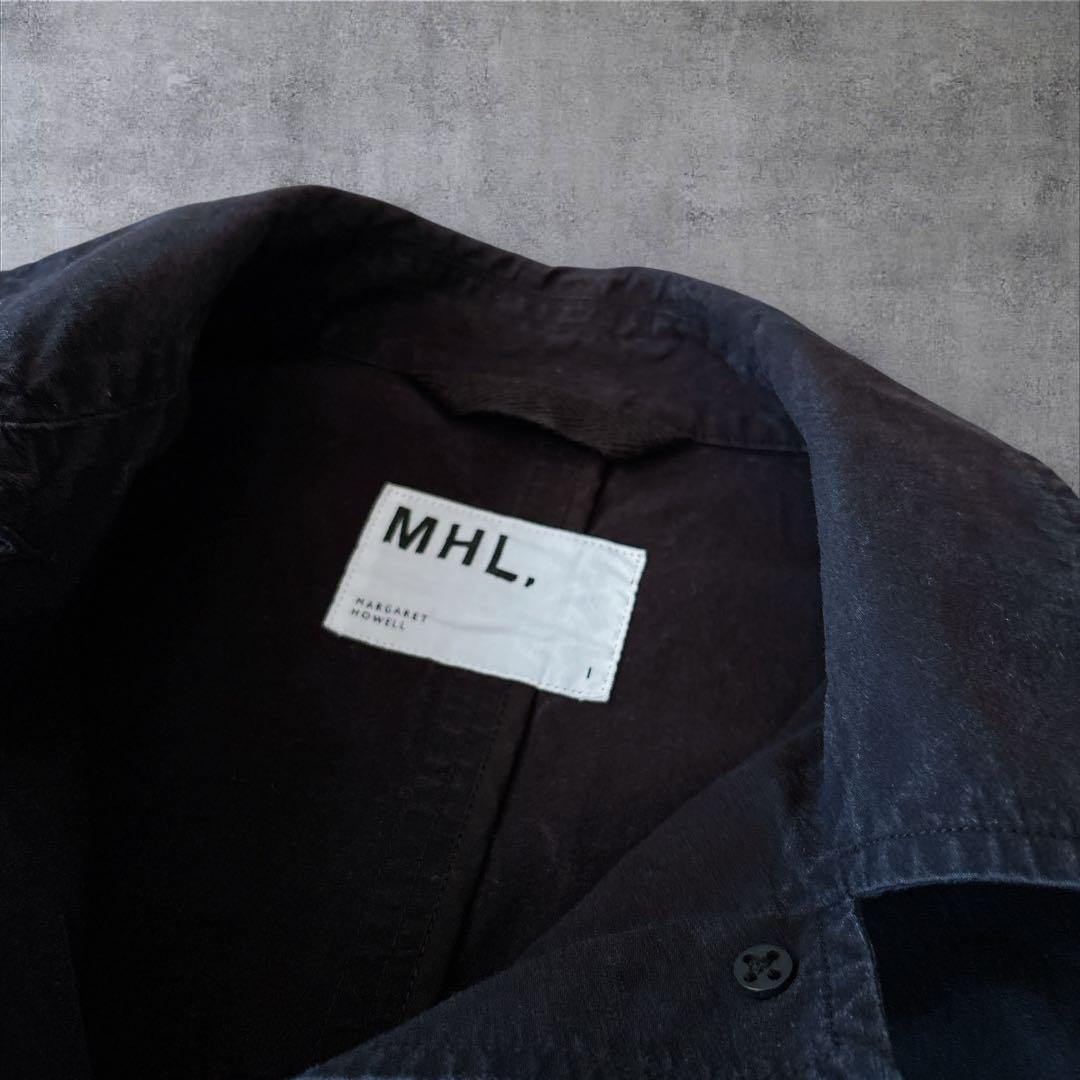 MHL. ステンカラーコート ネイビー サイズⅠ
