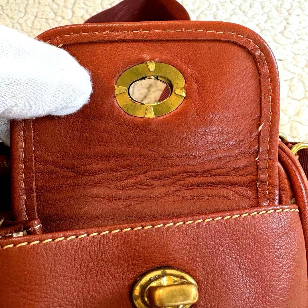 【激レア】 USA製 オールドコーチ ウエストポーチ ダブルターンロック 極美品