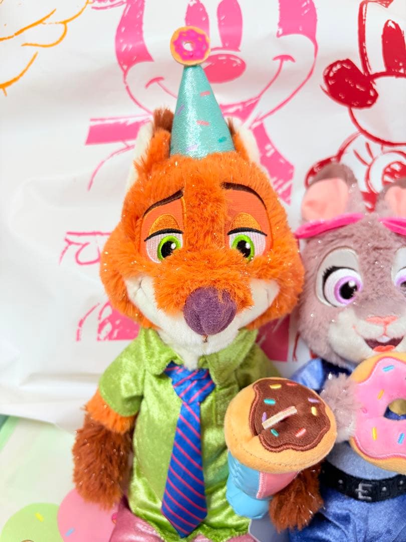 ディズニーストア ズートピアニック ジュディ ディズニー ペアぬいぐるみ