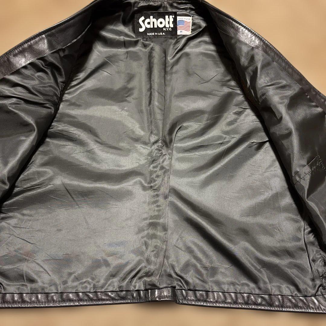 Mサイズ Schott ショット レザーベスト