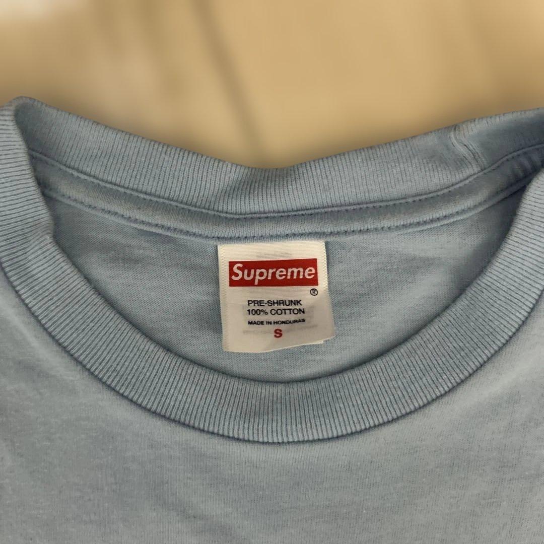 supreme Tシャツ 水色 S