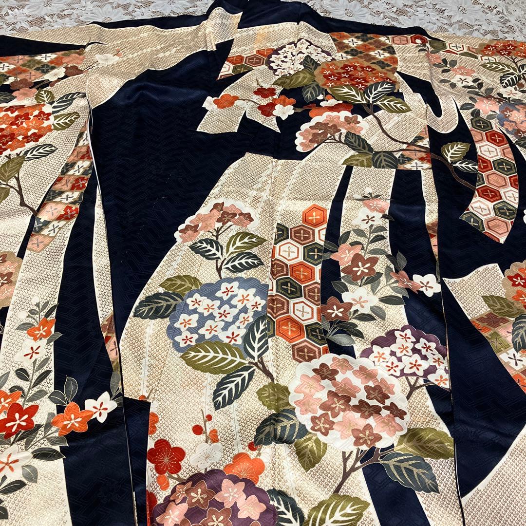 豪華4点セット 作家物お振袖&袋帯&新品帯締め&新品髪飾り 前撮り成人式結婚式