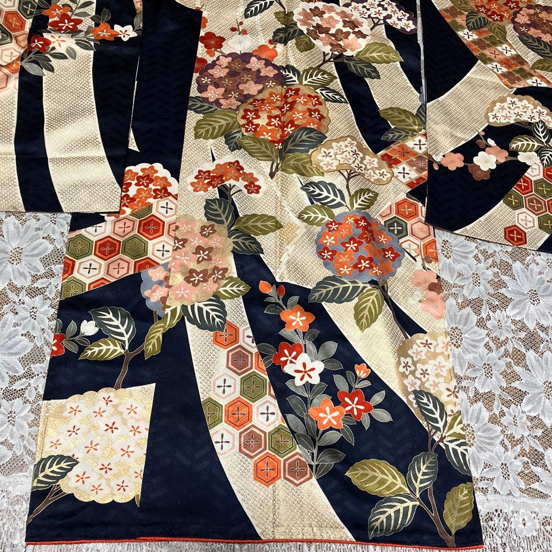 豪華4点セット 作家物お振袖&袋帯&新品帯締め&新品髪飾り 前撮り成人式結婚式