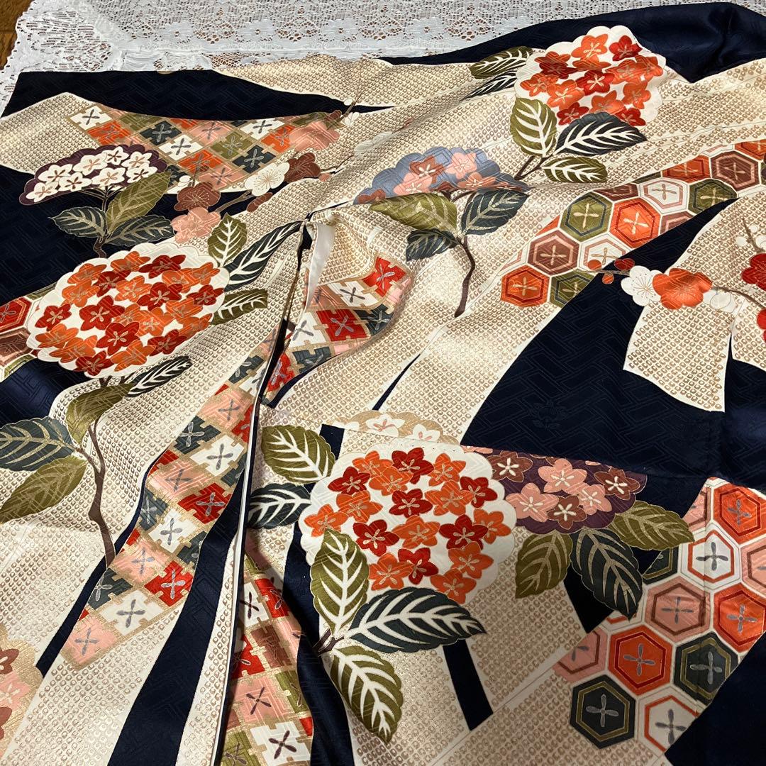 豪華4点セット 作家物お振袖&袋帯&新品帯締め&新品髪飾り 前撮り成人式結婚式