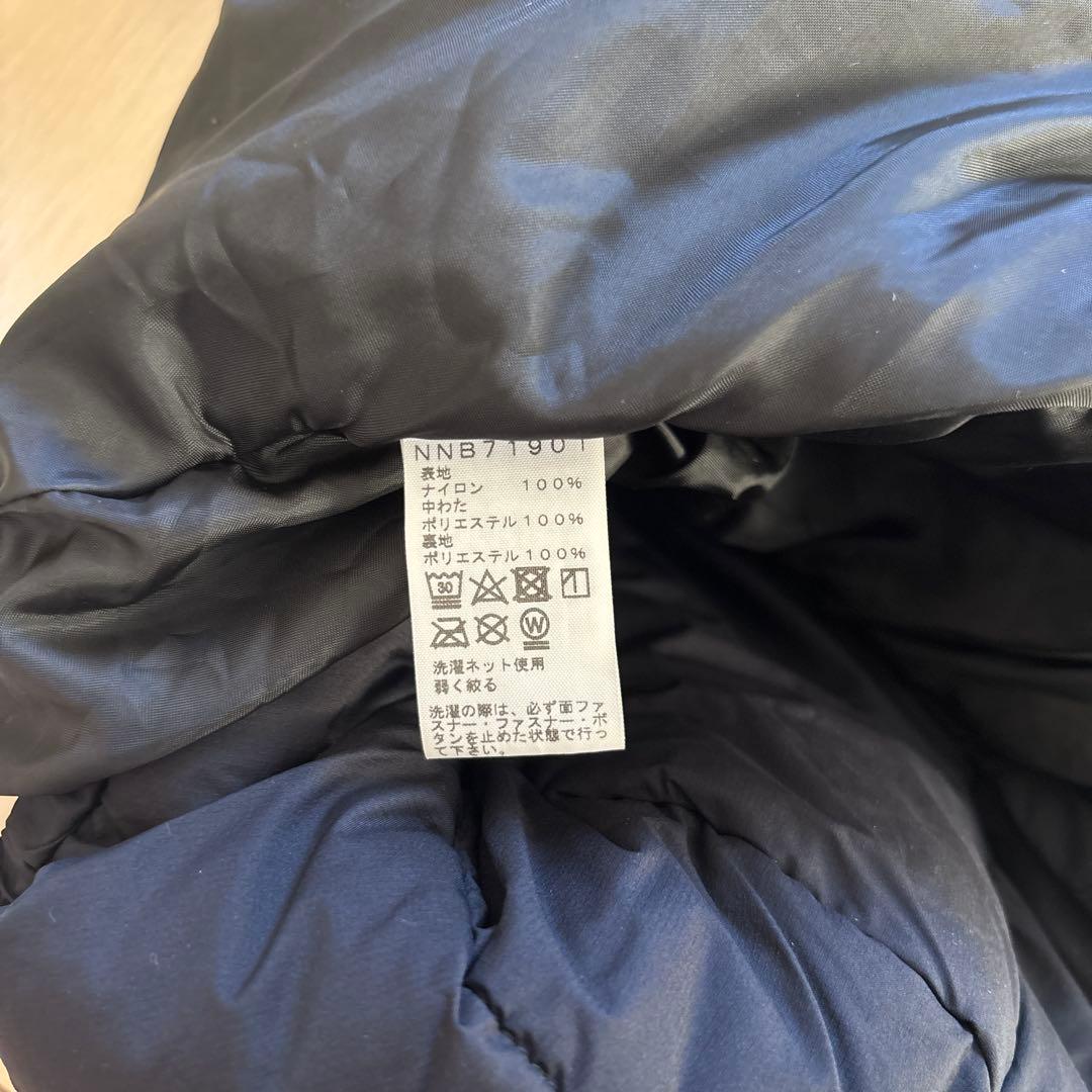 THE NORTH FACE フード付きダウンスリーブ ブラック ブランケット
