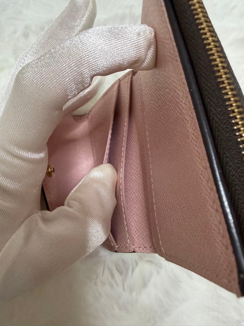 美品　LOUIS VUITTON ポルトフォイユ・ゾエ モノグラム　ピンク