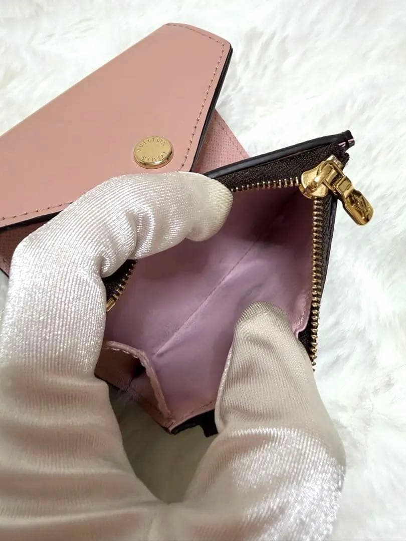 美品　LOUIS VUITTON ポルトフォイユ・ゾエ モノグラム　ピンク