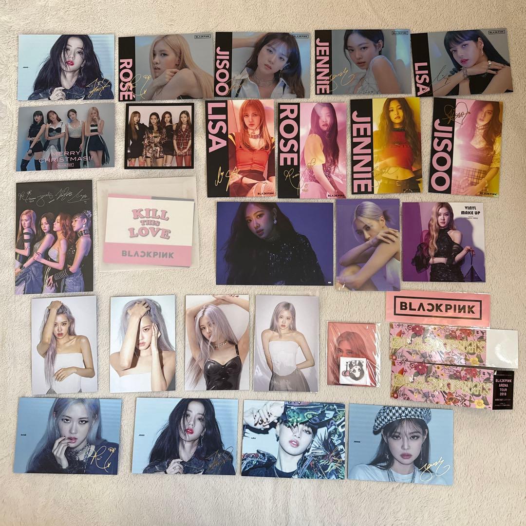 BLACKPINK アルバム CD 7枚 ポストカード ステッカーまとめ売り