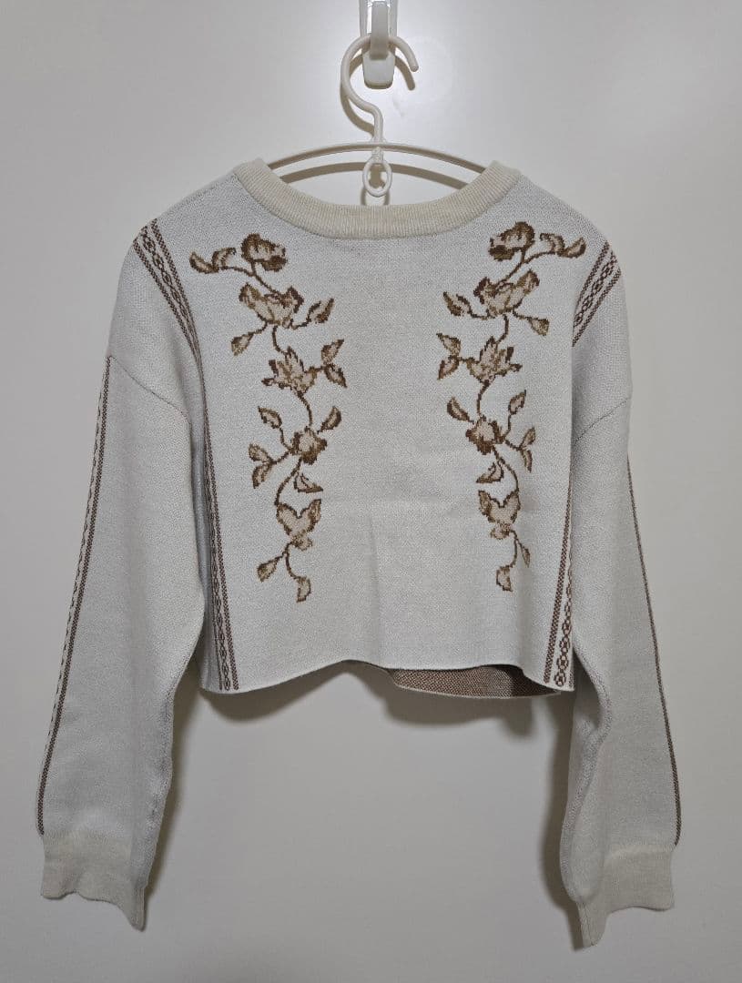 トップス eaphi scarf motif knit cardigan
