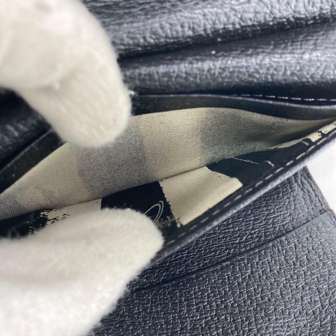 【美品】Vivienne Westwood 三つ折り財布　ブラック　オーブロゴ