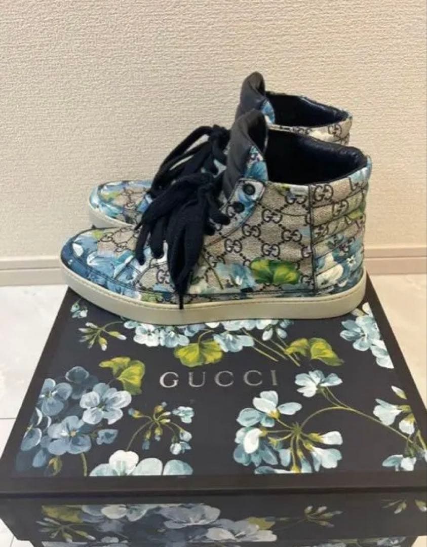 F*n様 【美品】GUCCI ハイカットスニーカー　靴　サイズ7.5