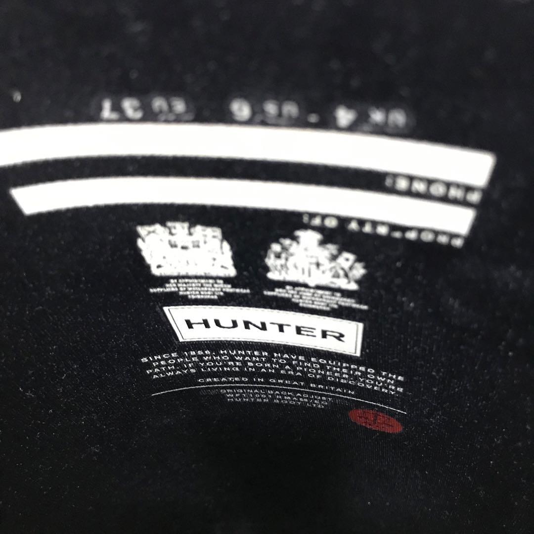 ✨未使用級✨　HUNTER　レインブーツ　長靴　黒　23㎝　WFT1001RMA