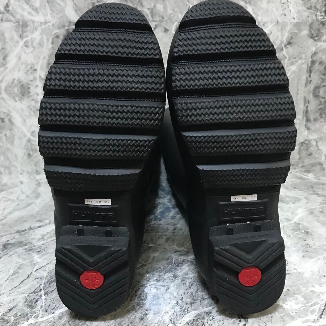 ✨未使用級✨　HUNTER　レインブーツ　長靴　黒　23㎝　WFT1001RMA