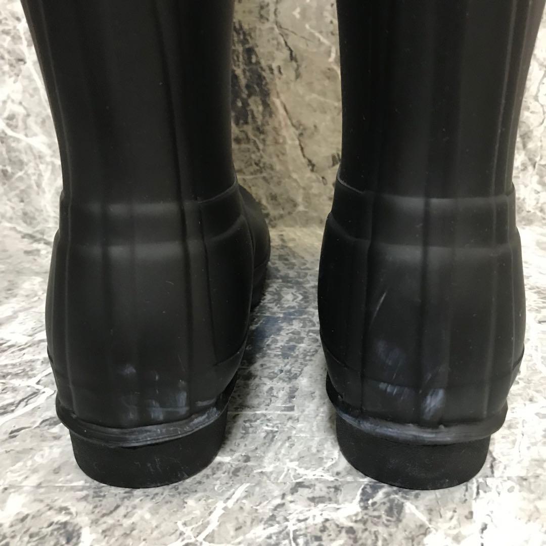 ✨未使用級✨　HUNTER　レインブーツ　長靴　黒　23㎝　WFT1001RMA