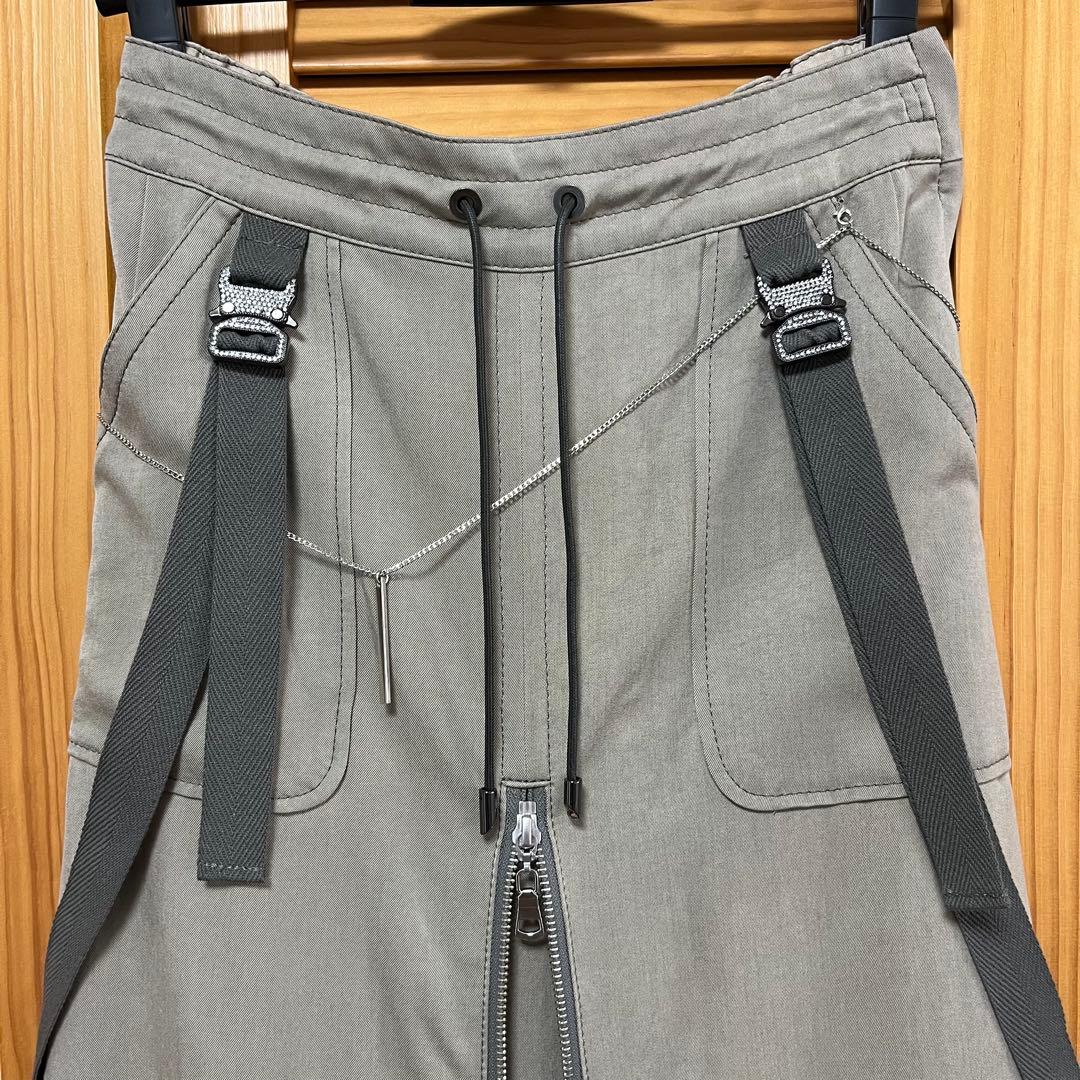 未使用品✴︎PRIDEカーゴ ロングスカート サスペンダー 前後ファスナー 36