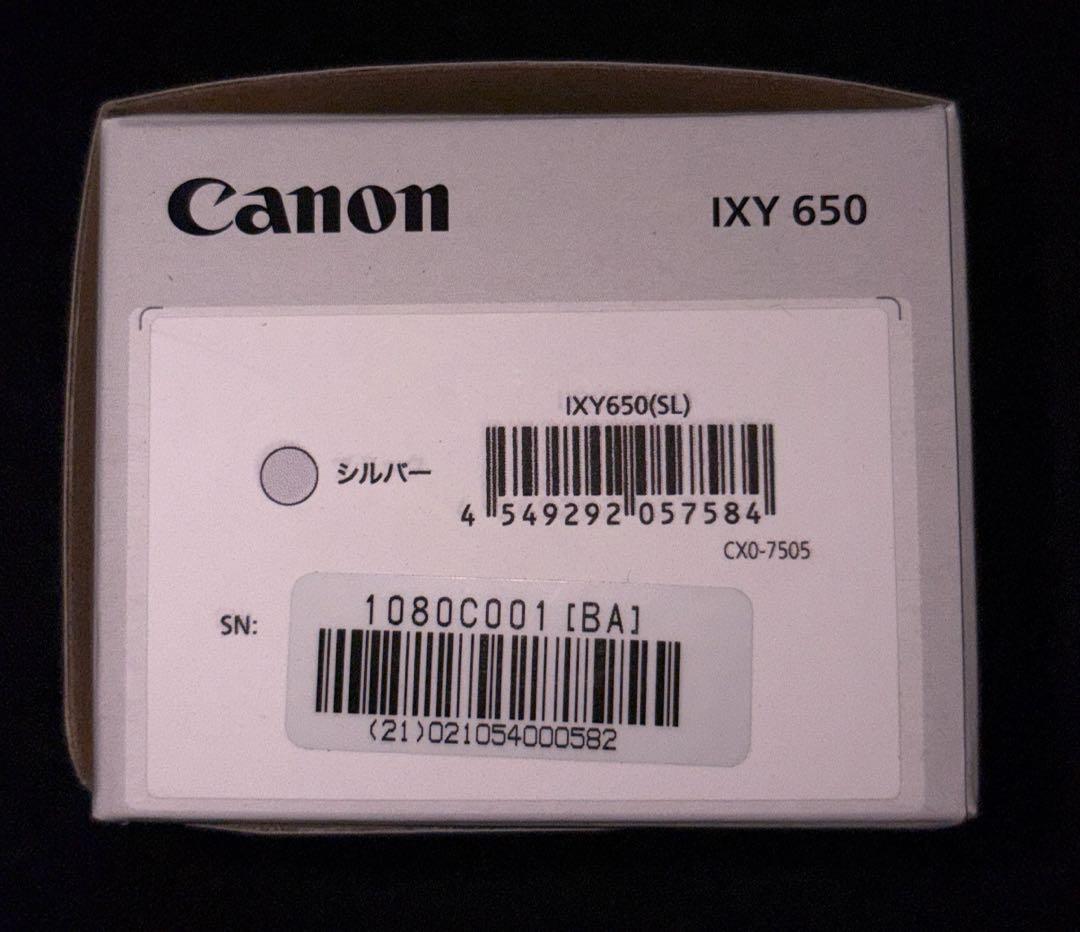 【新品未開封】canon IXY650 シルバー 保証書未記入