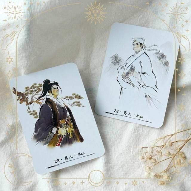 【正規品ルノルマンカード】美麗水彩画✨水滸伝の元である江湖の世界観を描いたデッキ