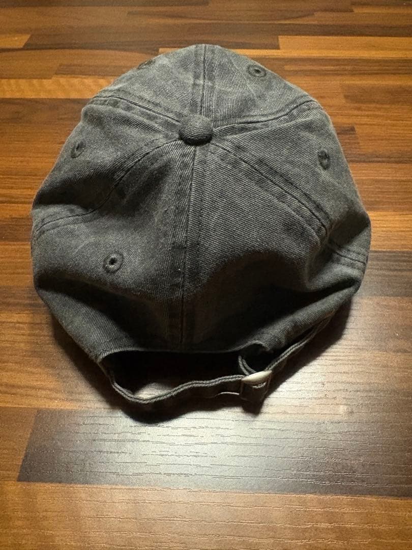 Stussy グレー キャップ ウォッシュ加工