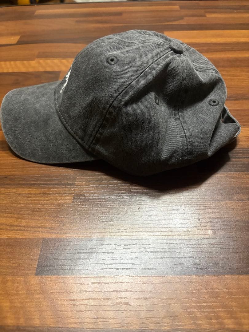 Stussy グレー キャップ ウォッシュ加工