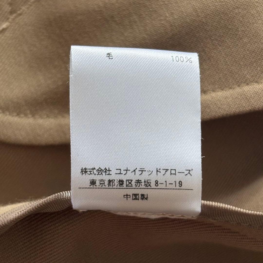 定価57200円 ユナイテッドアローズ ギャバ ノーカラー トレンチコート 36