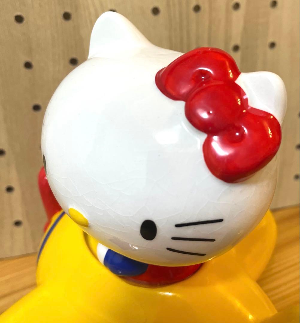 ⭐️キティ　【1976年製◉飛行機◉陶器製　貯金箱】⭐️