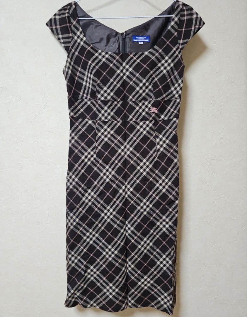 【美品】Burberry ブルーレーベル　チェックワンピース